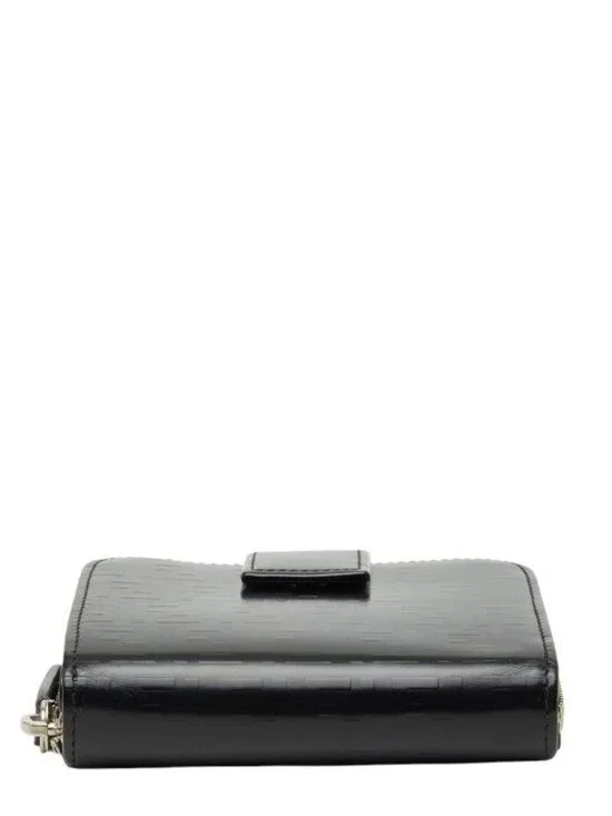 Fendi Zucchino Bifold Wallet Black Patent Leather - Picture 3 of 9
